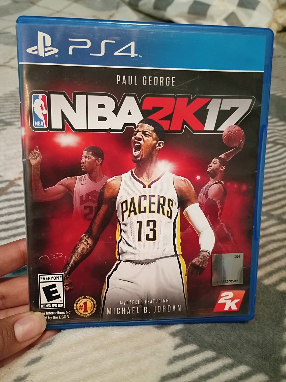 NBA 17 PS4 Video Game - Paul George (Blue, Red)